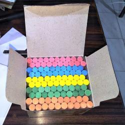 KORES DUSTLESS COLOUR CHALK 144 Nos